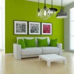 green-white-color-vastu-living-room
