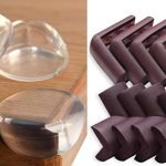 Attach rubber bumpers to sharp counter corners