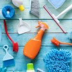 Detergents and chemicals should be kept at a safe distance