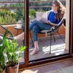 Tiny balcony for guest