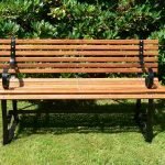 Wooden bench for the garden