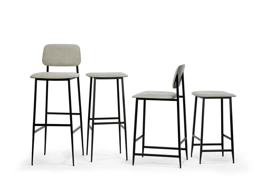 Both with and Without a Backrest Bar Stool