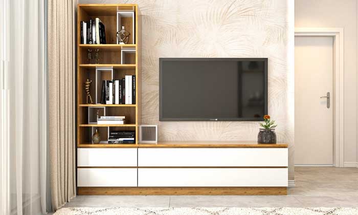 majestic 1bhk tv cabinet in living room