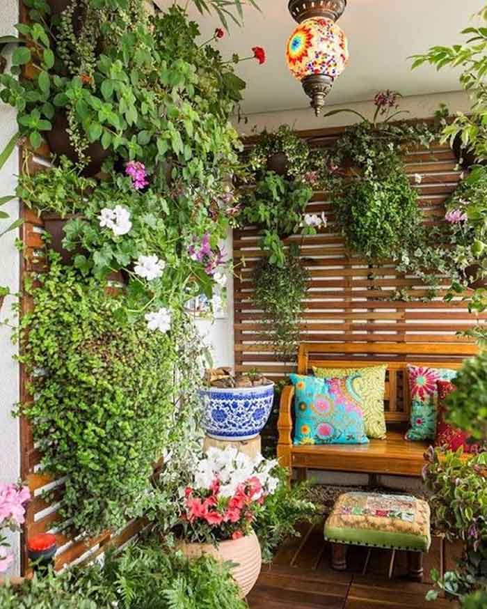 oasis type balcony garden ideas