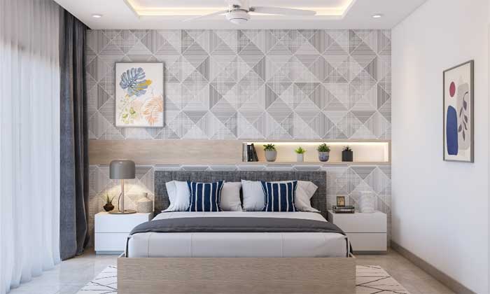Small 1 bhk flat bedroom interior design