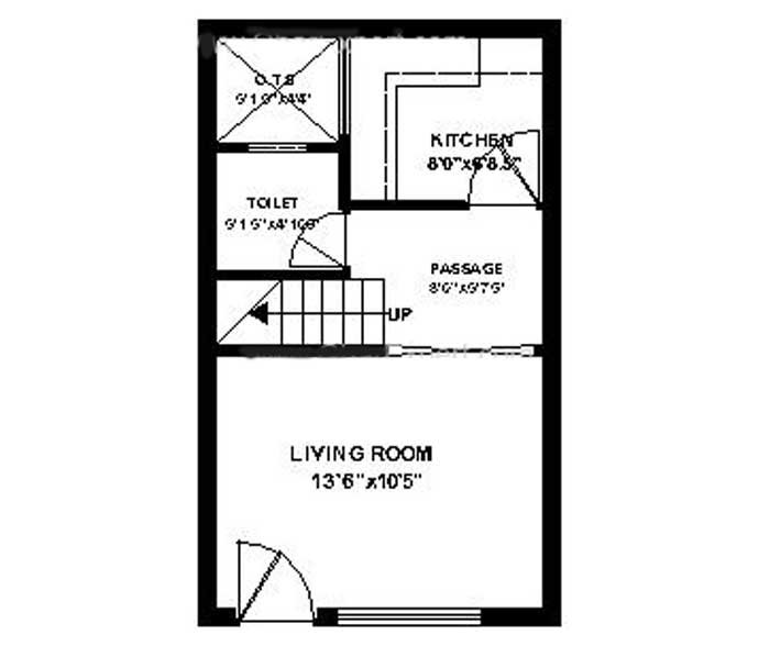 15 feet by 25 feet house plan design 