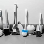 Bathroom cleaner and brushes