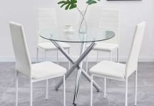 glass top dining table designs