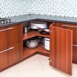 Kitchen Corner Rack in L-Shape
