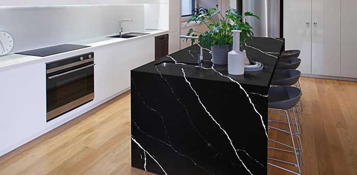 black vs white countertops for kitchen