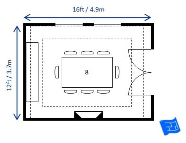 Dining room measurement