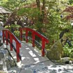 Add a Bridge in japanese garden