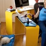 Adopt the minimalism for computer desk