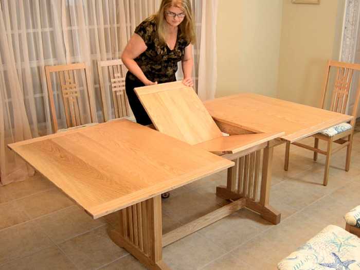 Butterfly dining tables