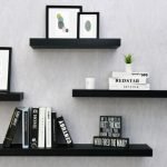 Dark Floating Shelves