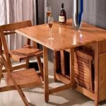 Folding chair dining tables