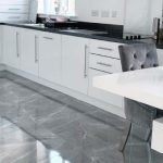 Grey and White Flooring