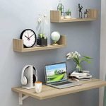 Make use of wall space for computer desk