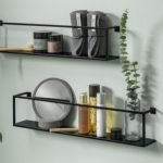 Metal-floating shelves