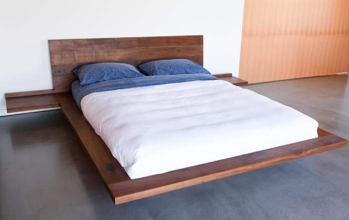 Stylish finishig of Floating Bed