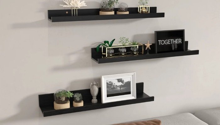 Wall floating shelves