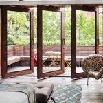 Wooden Balcony Door Design