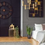 adding some shine with metallic finishes in bedroom