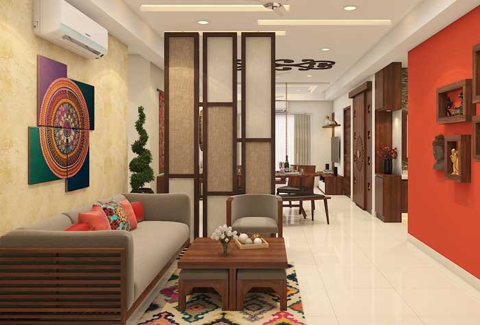 living room glass partition design ideas