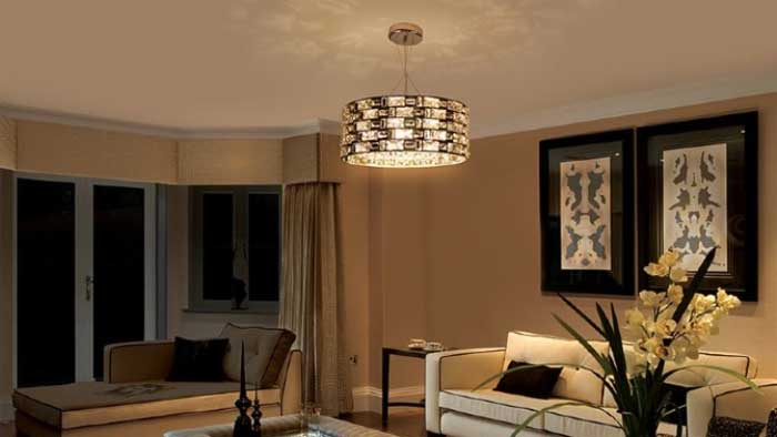 mini chandeliers living room design