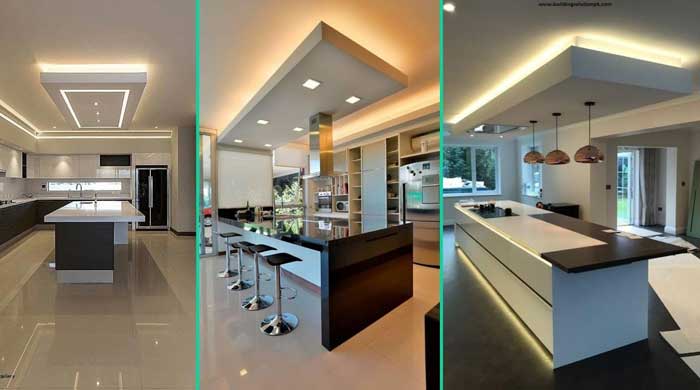 modern kitchen ceiling design ideas