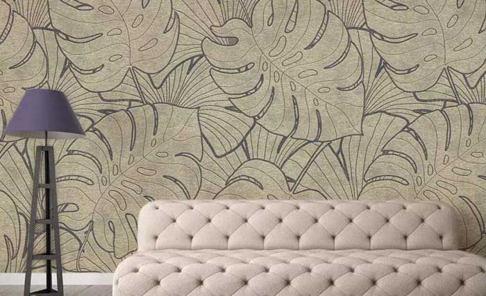 romantic textured wallpaper design for bedroom