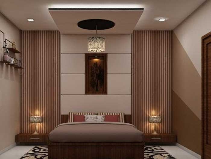 Solid pvc wall panels for bedroom design