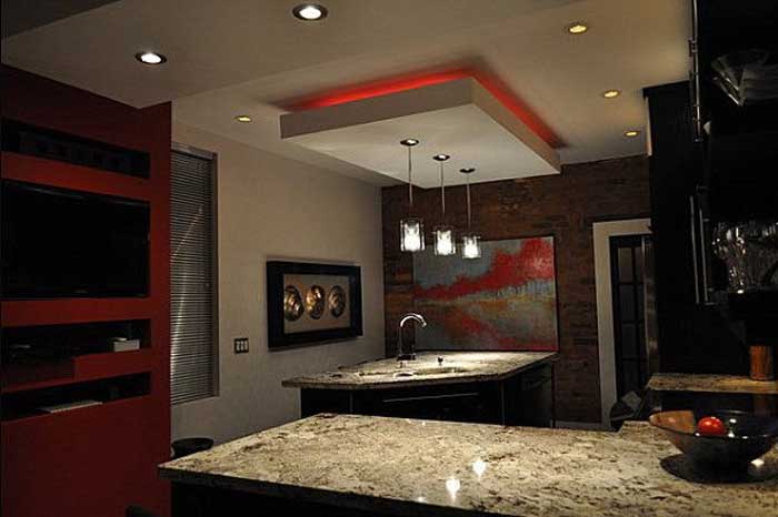 suspended ceiling kitchen design