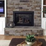 Faux-stone-fireplace