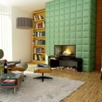 Green-milwork-fireplace