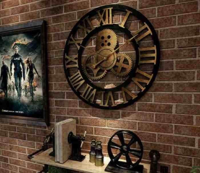 Keep the exposed bricks steampunk design