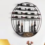 Metal-wall-wine-rack