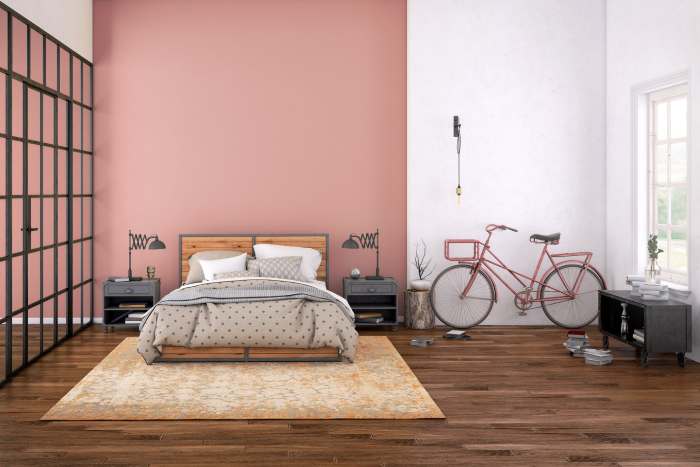 Perfect Match of a Pink Girl Bedroom Design with Grey and White