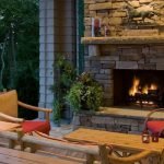 Stone Veneer Fireplace