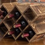 Wooden wine rack