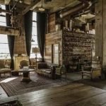 industrial steampunk interior design