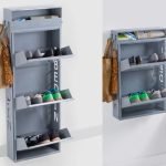 wall mounted shoe folding