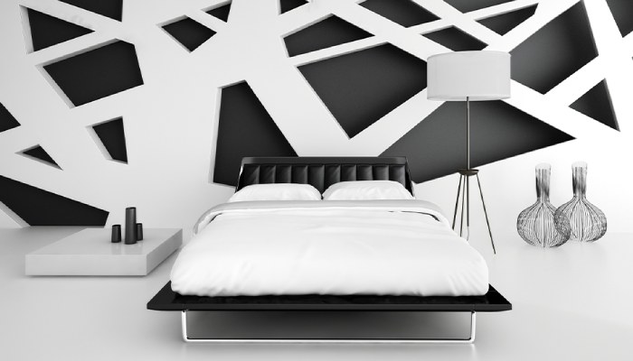 Black and White Bedroom design
