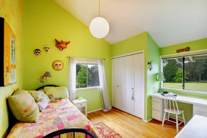 Green bedroom colours for boys