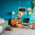 Settle on a variety of plot for modern retro living room