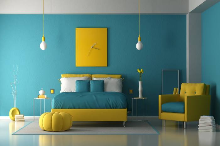 Skyblue bedroom colours for boys