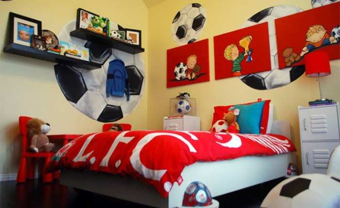 Sports bedroom for boys
