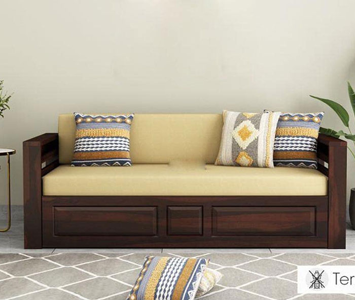 woodtrend 3 seater sofa come bed design