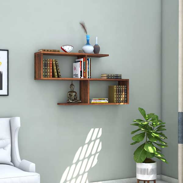 klaxon wooden shelf