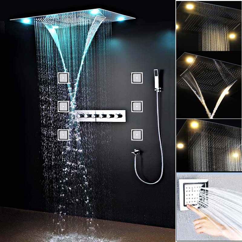  LED lights with shower